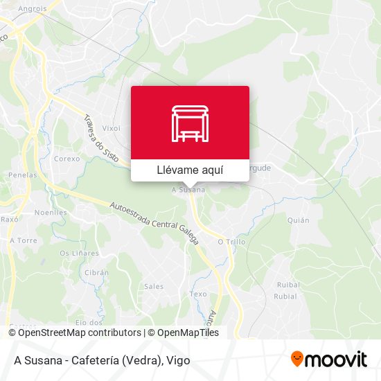Mapa A Susana - Cafetería (Vedra)