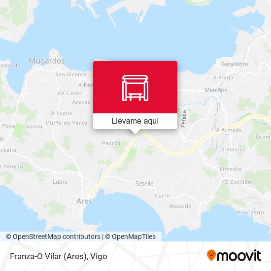Mapa Franza-O Vilar (Ares)