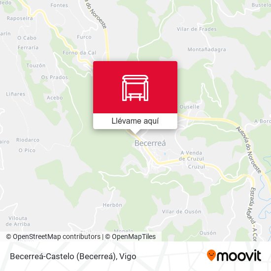 Mapa Becerreá-Castelo