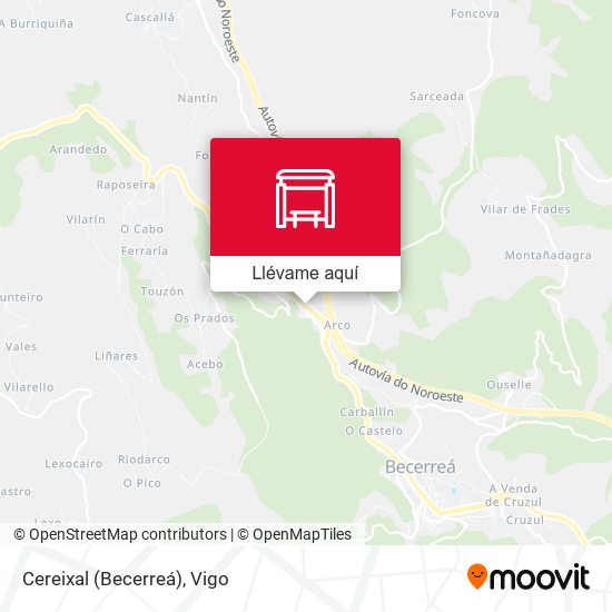 Mapa Cereixal (Becerreá)