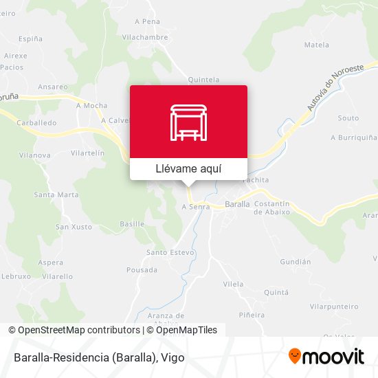 Mapa Baralla-Residencia