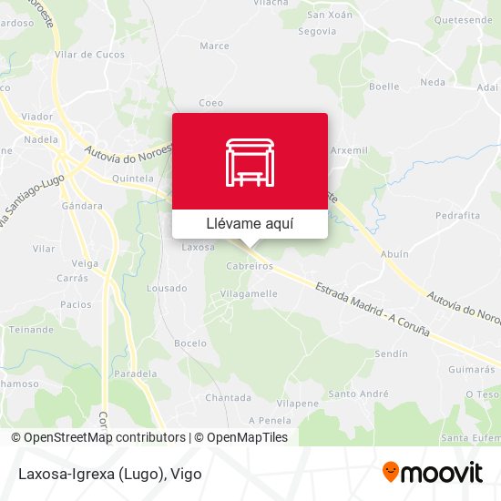 Mapa Laxosa-Igrexa (Lugo)
