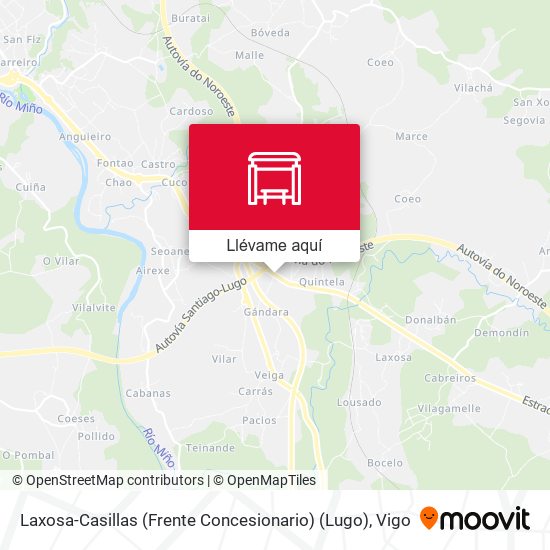 Mapa Laxosa-Casillas (Frente Concesionario) (Lugo)