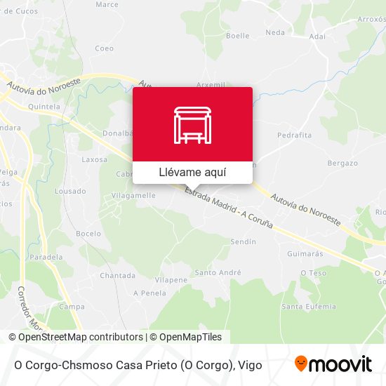 Mapa O Corgo-Chsmoso Casa Prieto