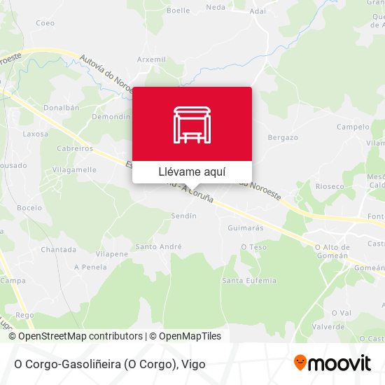 Mapa O Corgo-Gasoliñeira