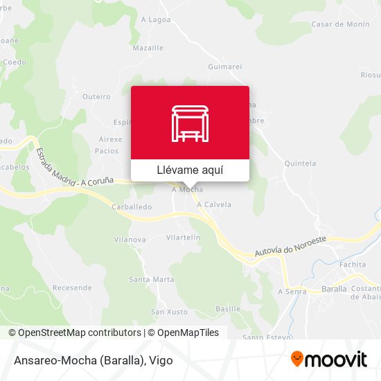 Mapa Ansareo-Mocha (Baralla)