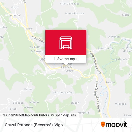 Mapa Cruzul-Rotonda (Becerreá)