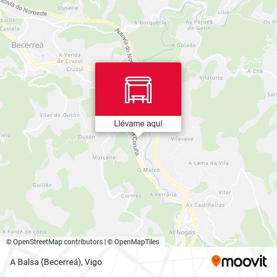 Mapa A Balsa (Becerreá)