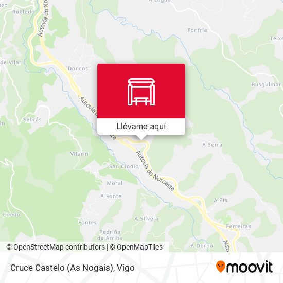 Mapa Cruce Castelo (As Nogais)