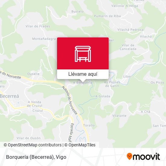 Mapa Borquería (Becerreá)