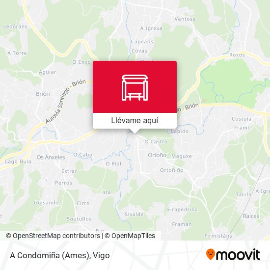 Mapa A Condomiña (Ames)