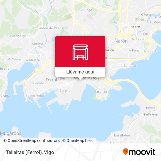 Mapa Telleiras (Ferrol)
