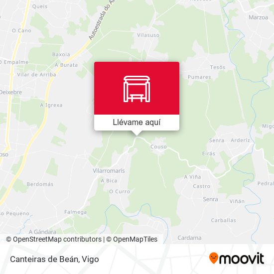 Mapa Canteiras de Beán