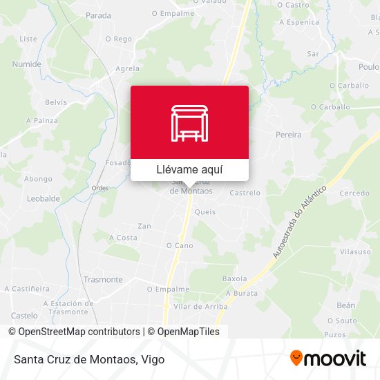 Mapa Santa Cruz de Montaos