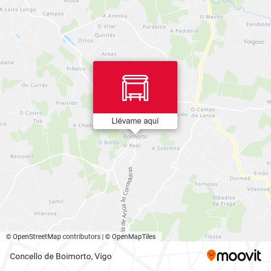 Mapa Concello de Boimorto