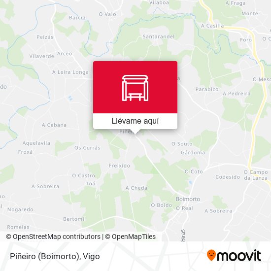 Mapa Piñeiro (Boimorto)