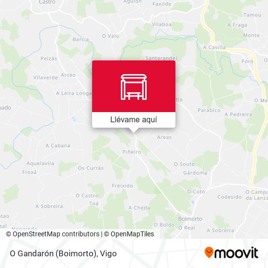 Mapa O Gandarón (Boimorto)