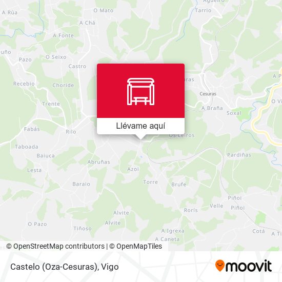 Mapa Castelo (Oza-Cesuras)