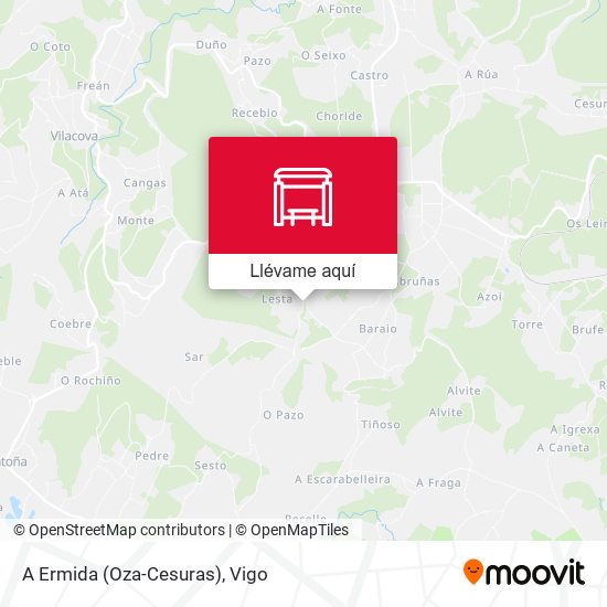 Mapa A Ermida (Oza-Cesuras)