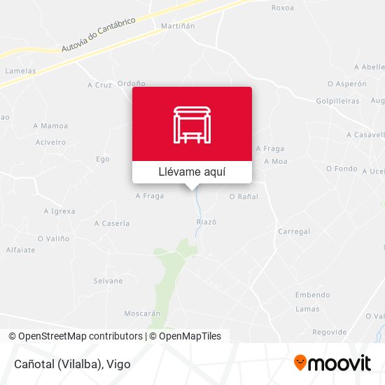 Mapa Cañotal (Vilalba)