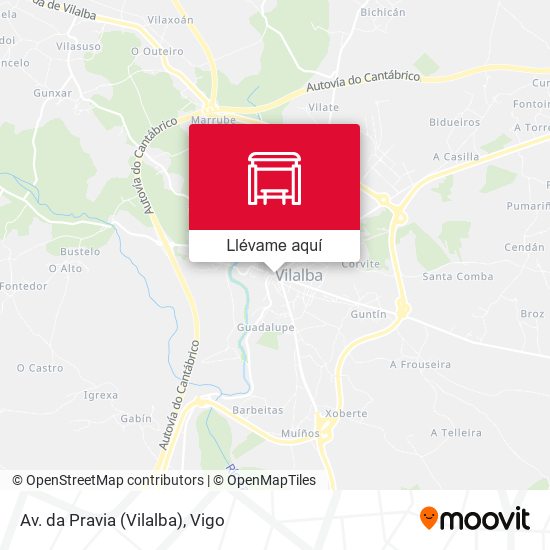 Mapa Av. da Pravia (Vilalba)