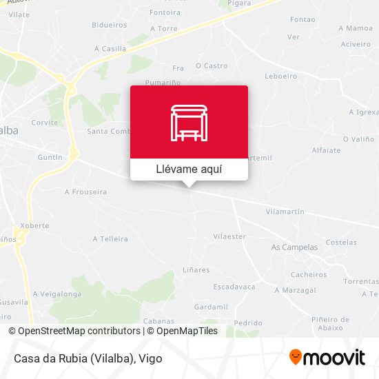 Mapa Casa da Rubia (Vilalba)