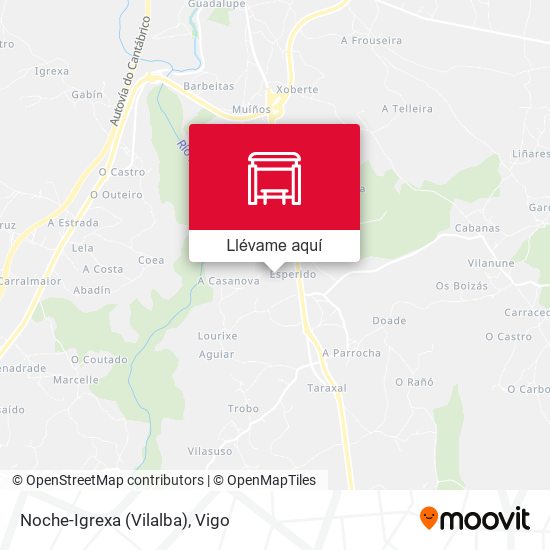 Mapa Noche-Igrexa (Vilalba)
