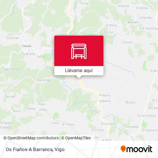 Mapa Os Fiaños-A Barranca