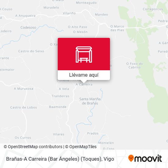Mapa Brañas-A Carreira (Bar Ángeles) (Toques)