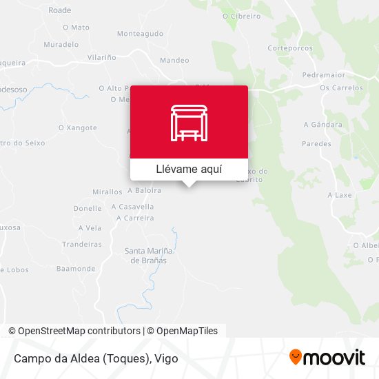 Mapa Campo da Aldea (Toques)