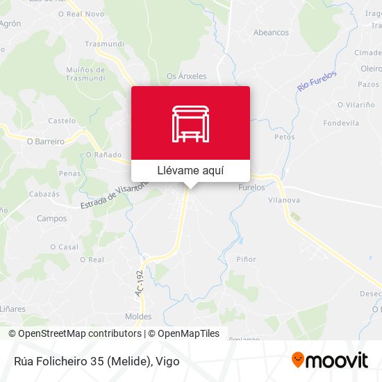 Mapa Rúa Folicheiro 35 (Melide)