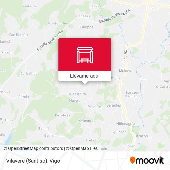 Mapa Vilavere (Santiso)