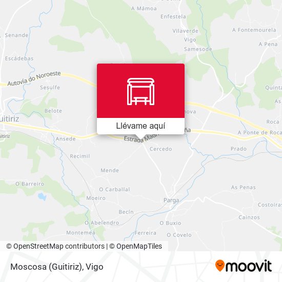 Mapa Moscosa (Guitiriz)