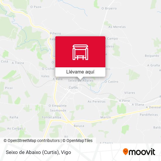 Mapa Seixo de Abaixo (Curtis)