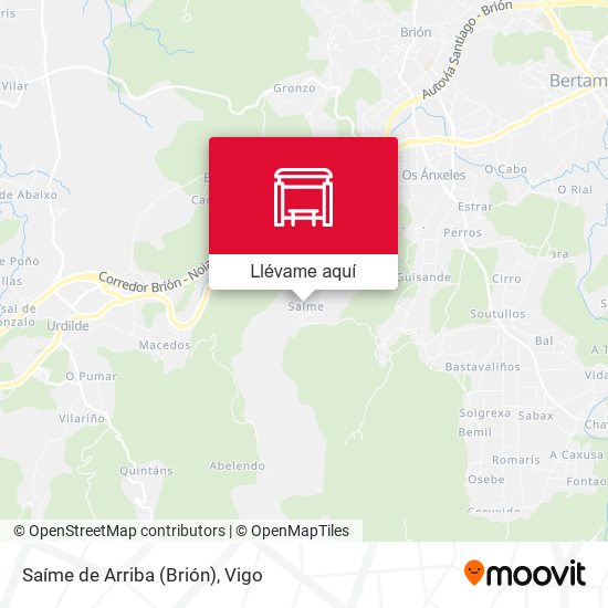Mapa Saíme de Arriba (Brión)