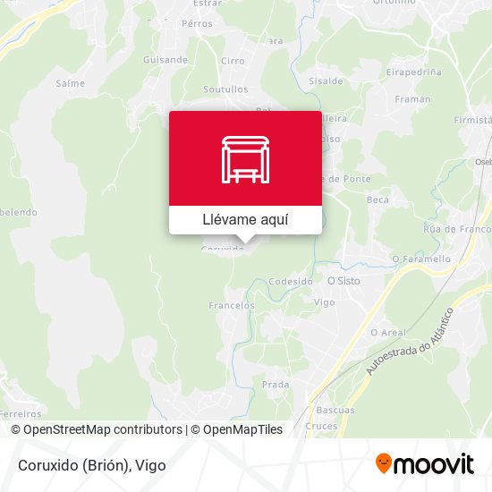 Mapa Coruxido (Brión)