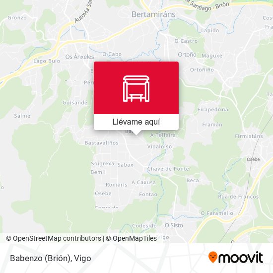 Mapa Babenzo (Brión)