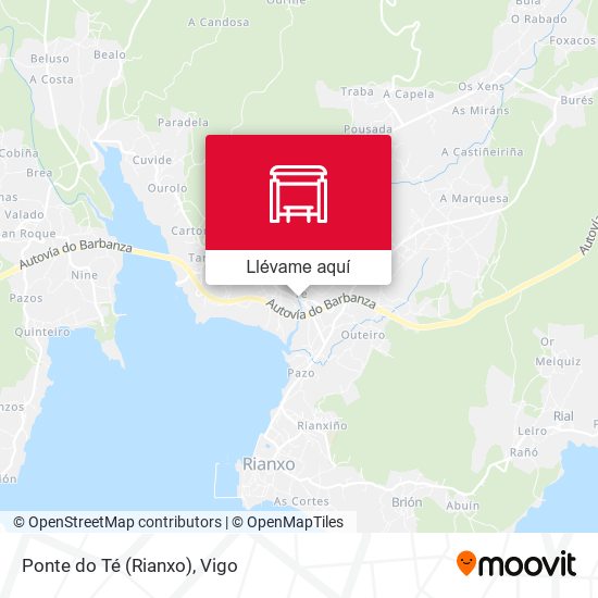 Mapa Ponte do Té (Rianxo)