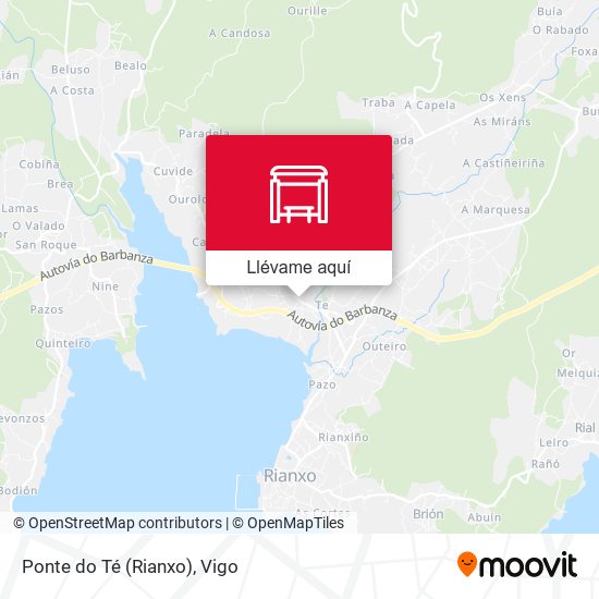 Mapa Ponte do Té (Rianxo)