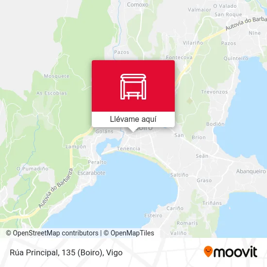 Mapa Rúa Principal, 135 (Boiro)