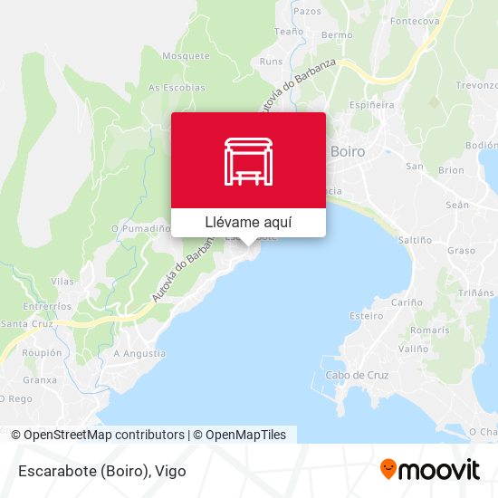 Mapa Escarabote (Boiro)