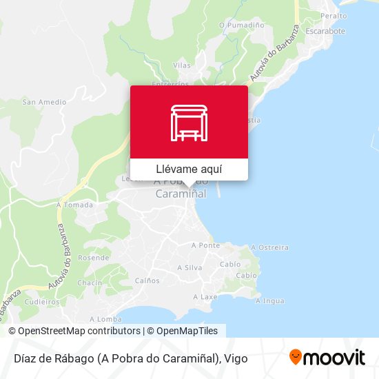 Mapa Díaz de Rábago (A Pobra do Caramiñal)