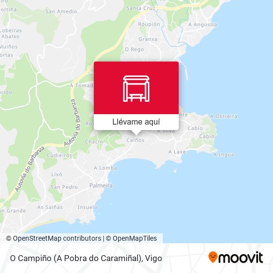 Mapa O Campiño (A Pobra do Caramiñal)