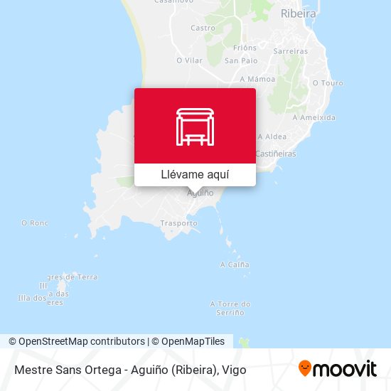 Mapa Mestre Sans Ortega - Aguiño (Ribeira)