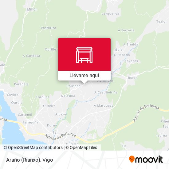 Mapa Araño (Rianxo)