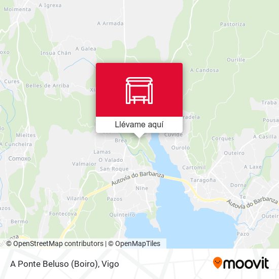 Mapa A Ponte Beluso (Boiro)
