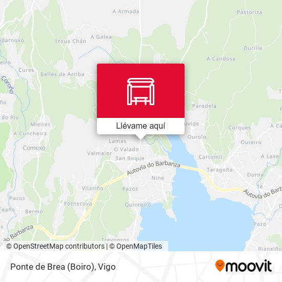 Mapa Ponte de Brea (Boiro)