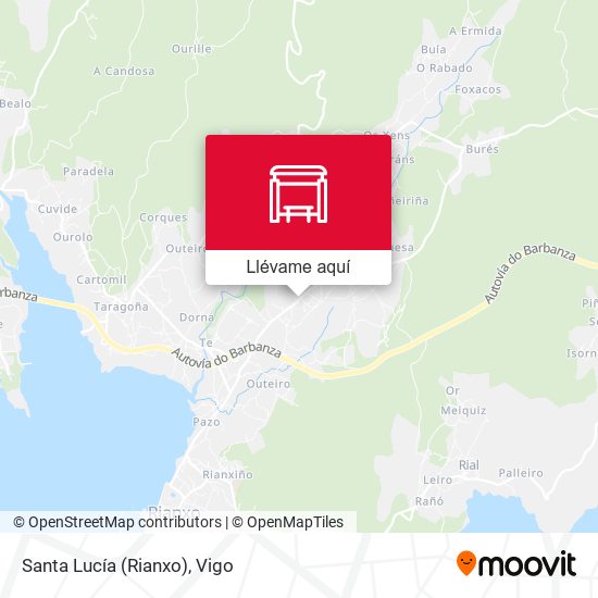 Mapa Santa Lucía (Rianxo)