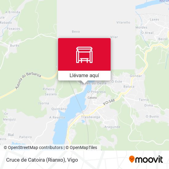 Mapa Cruce de Catoira (Rianxo)