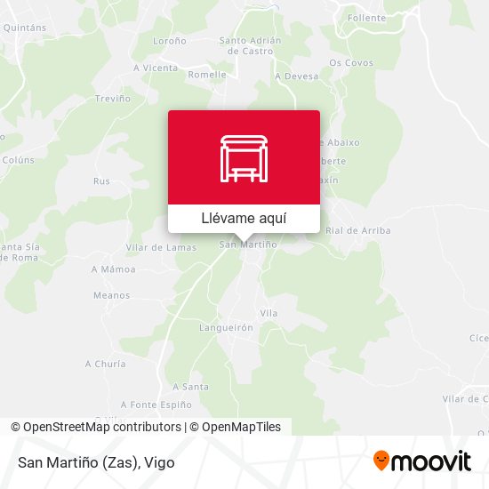 Mapa San Martiño (Zas)